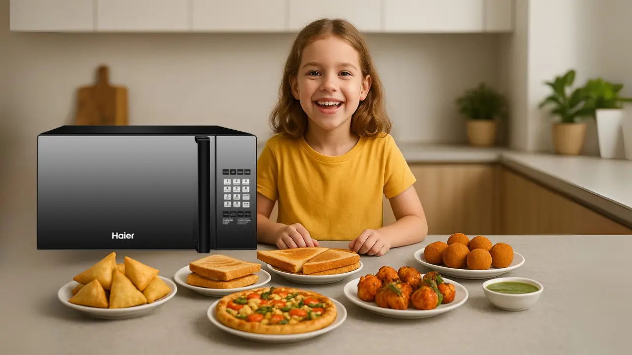 Microwave with child safety feature