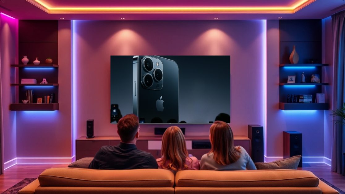 Phone launch is bigger on a big screen
