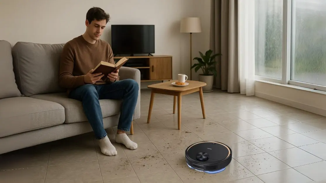 Robot vacuum dust collection