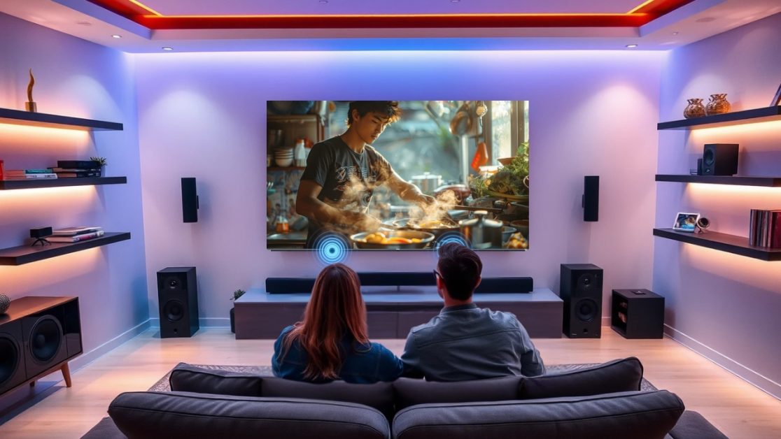 Sound by KEF Audio with Dolby Atmos in Mini LED TV