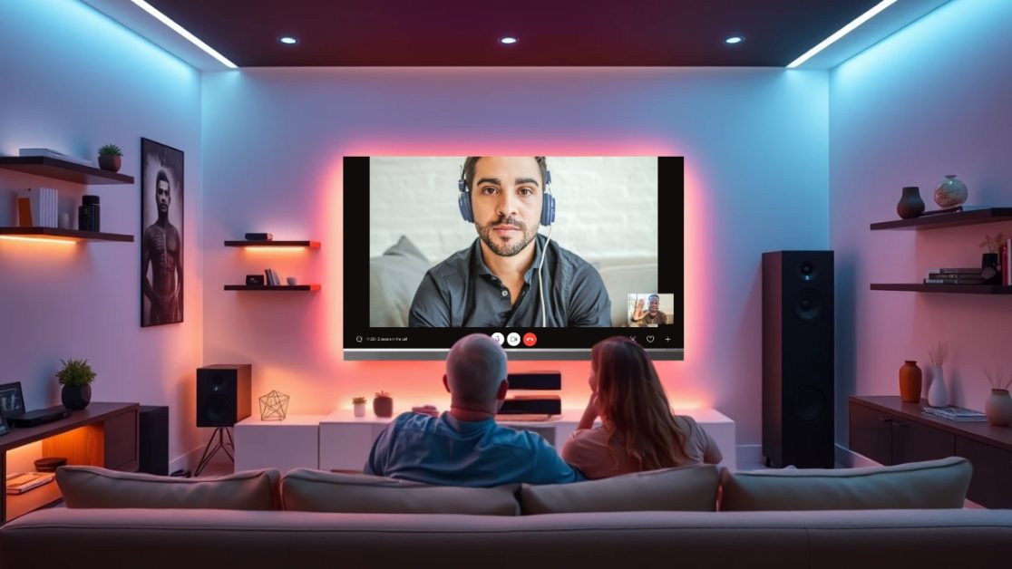 Take video calls in Mini LED TV