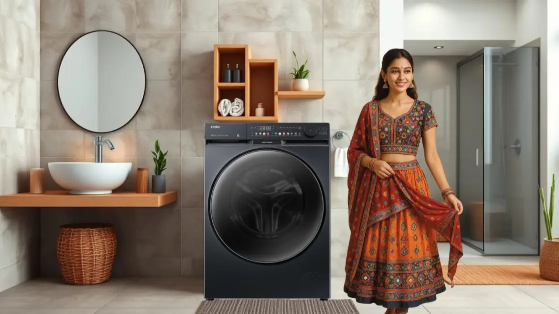 Wash Festive fabrics with ease in this washing machine
