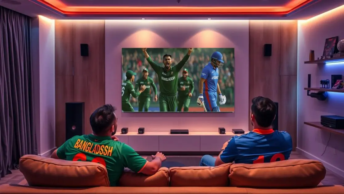 Watch Asia cups matches in Mini LED TV