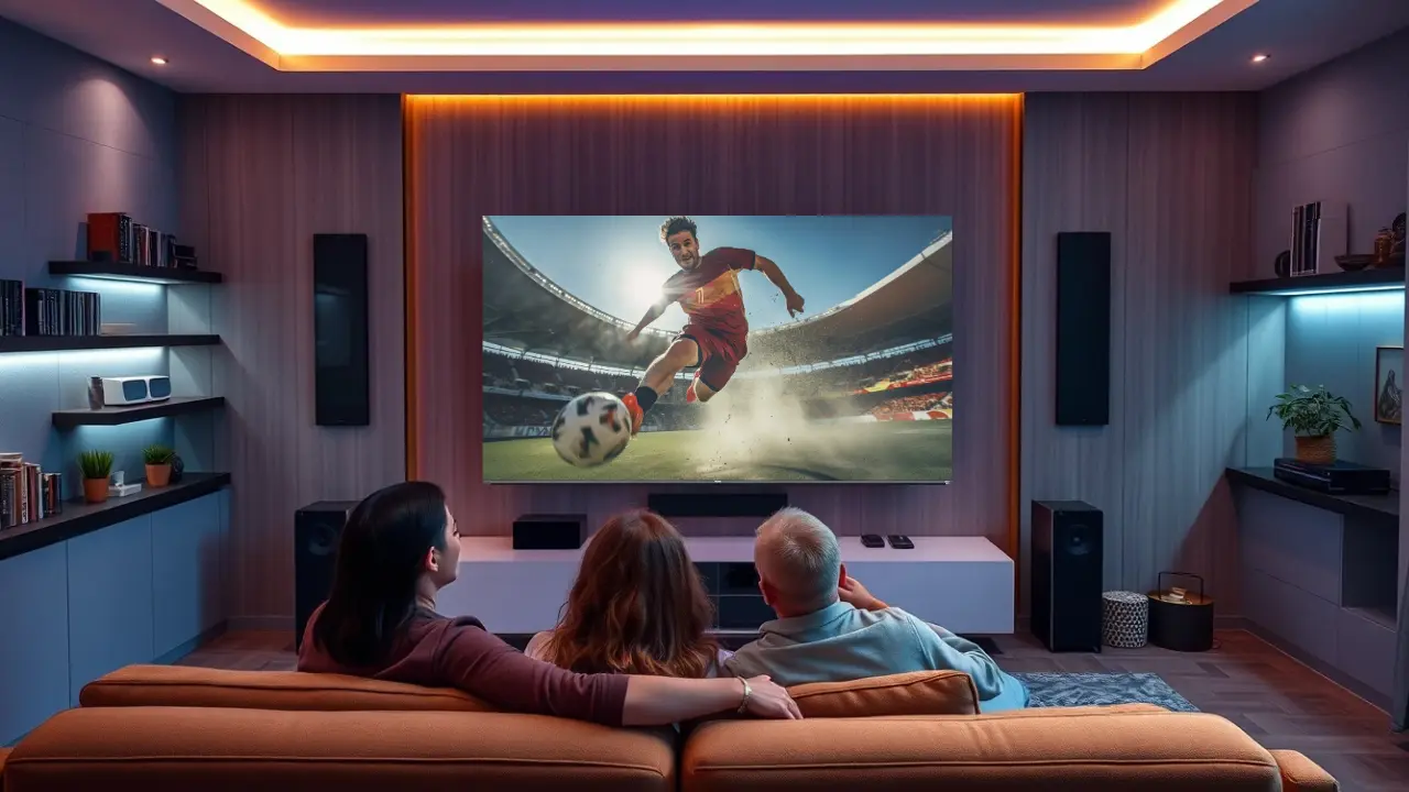 Watch FIFA During Monsoon in Mini LED TV