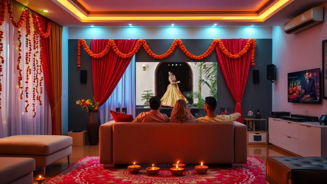 Watch Garba in LED TV