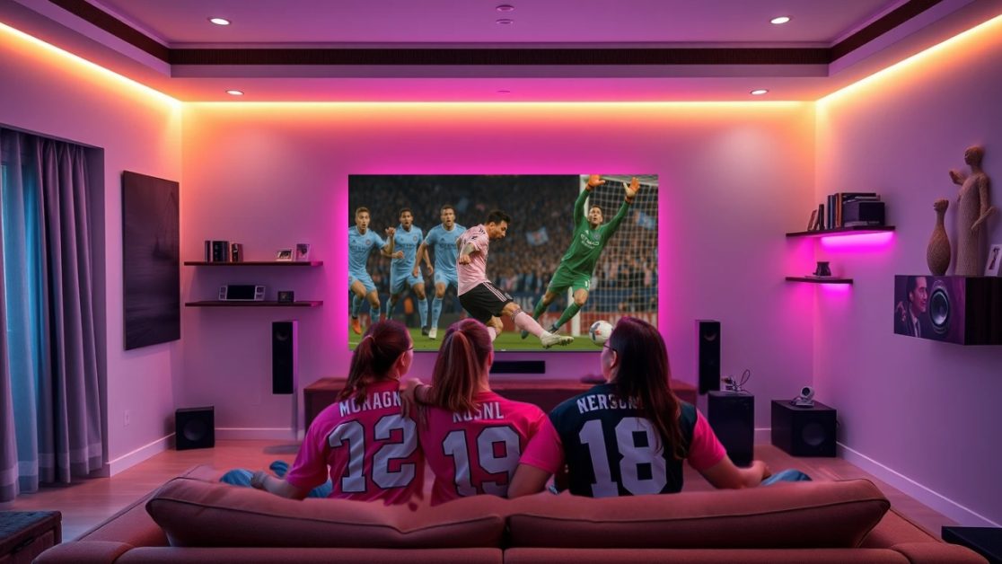 Watch Messi’s goals in 4k Mini LED TV