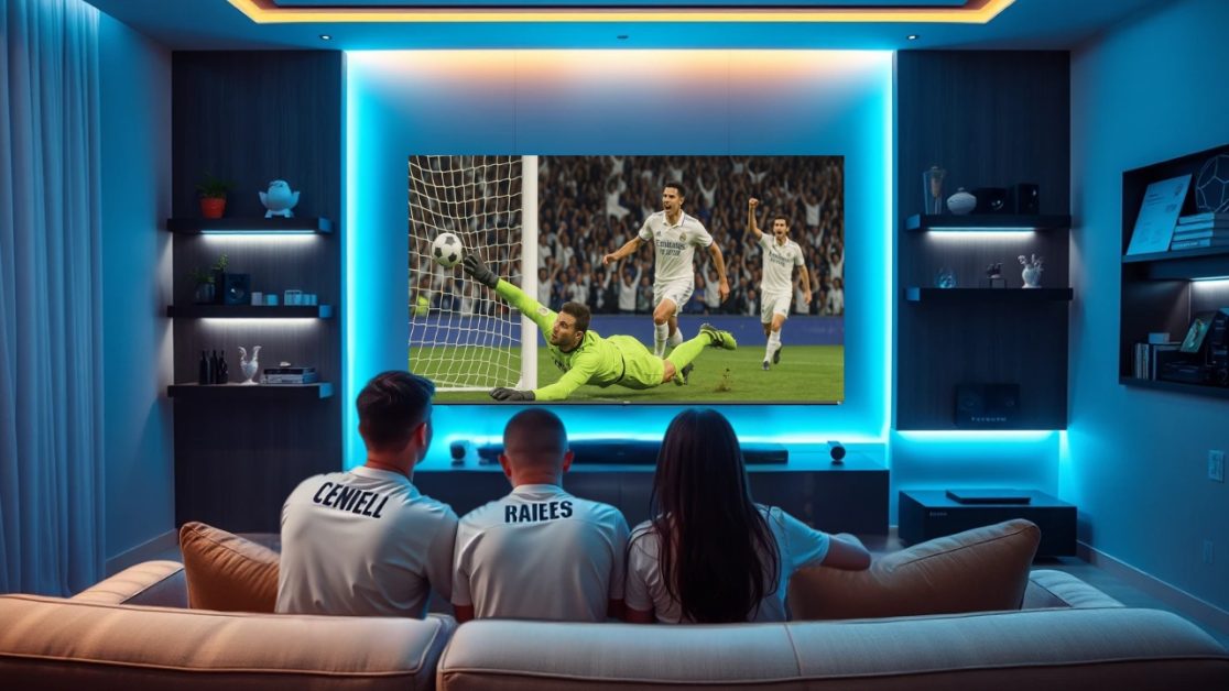 Watch Real madrid's goal in Mini LED TV