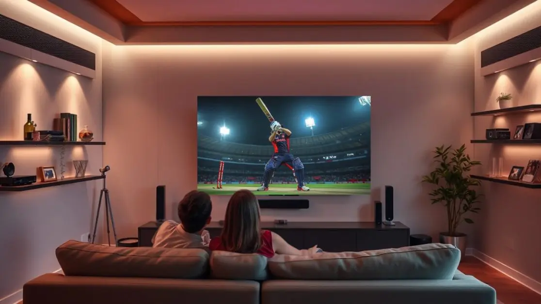 Watch cricket highlights in OLED TV