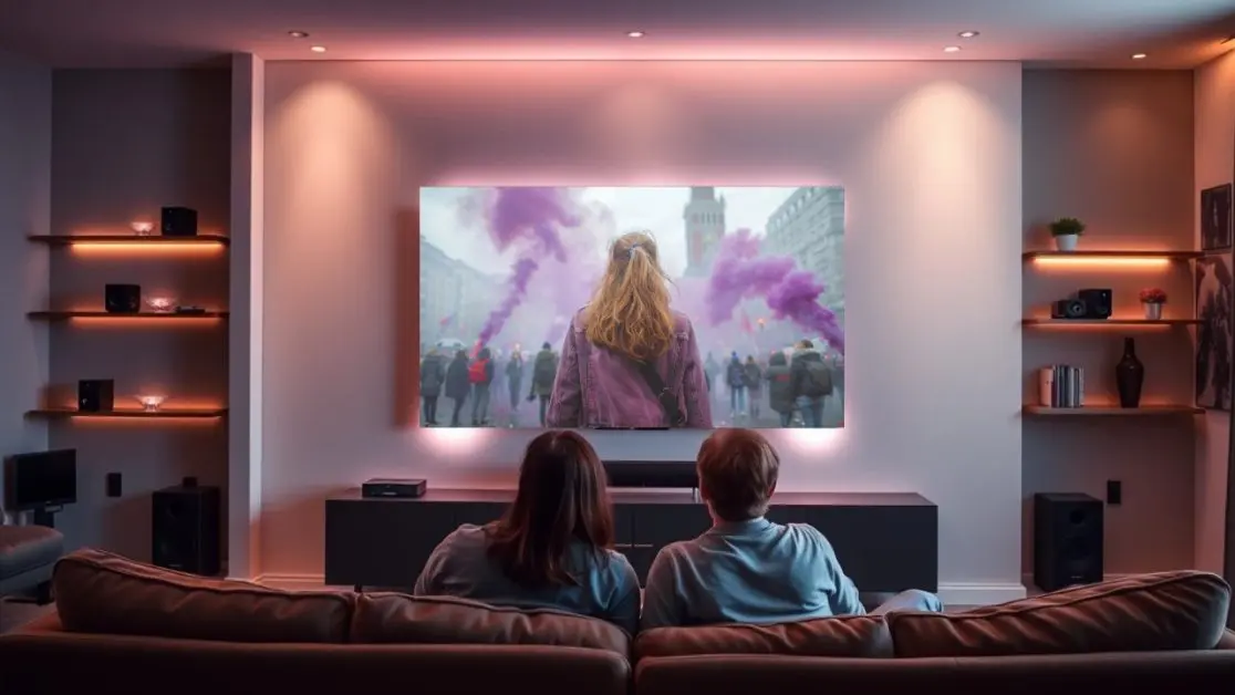 Watch movies in OLED TV