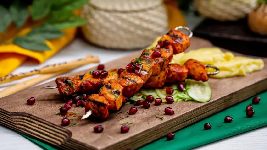 home-cooked BBQ dish in microwave