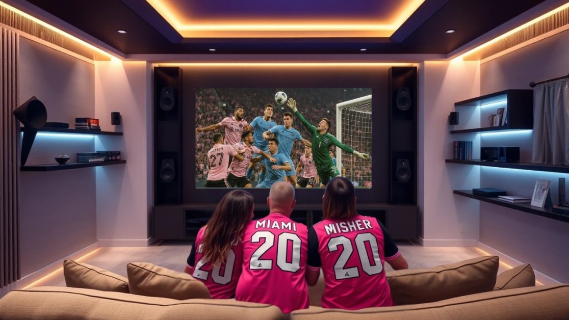 living room becomes the stadium with big mini LED TV