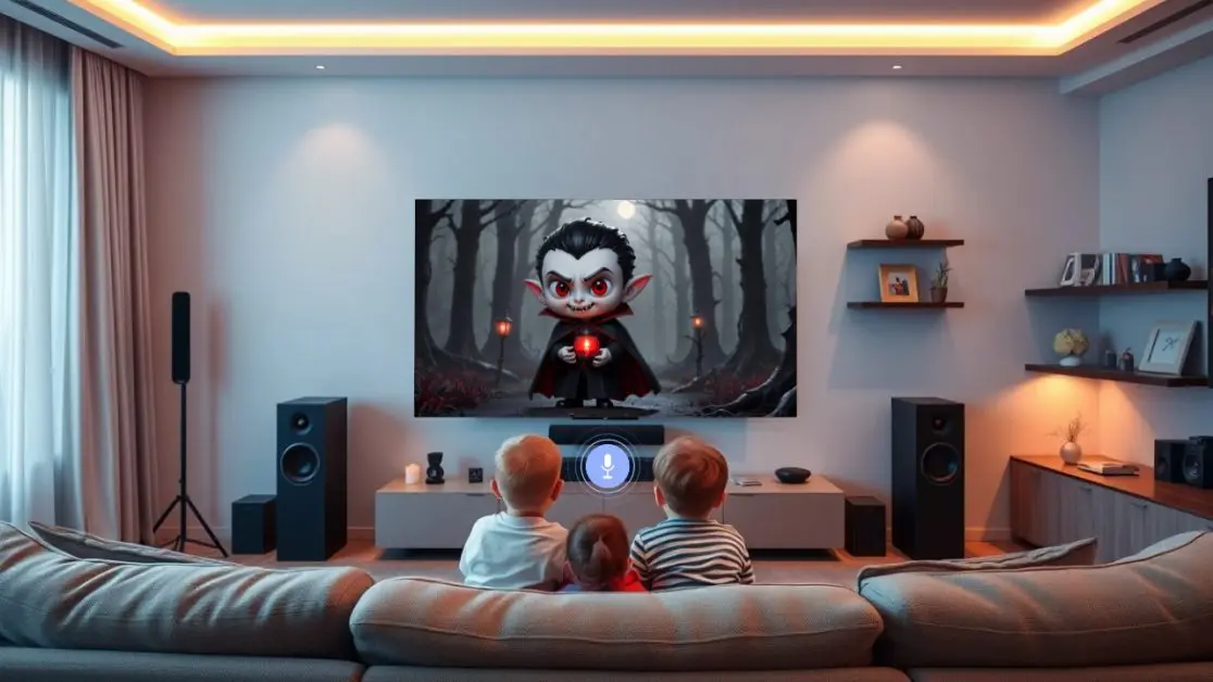 living room has become a command centre with Smart TV