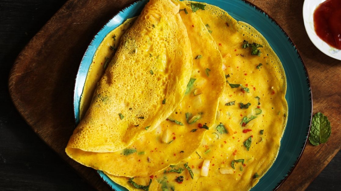 make moong dal chilla in microwave
