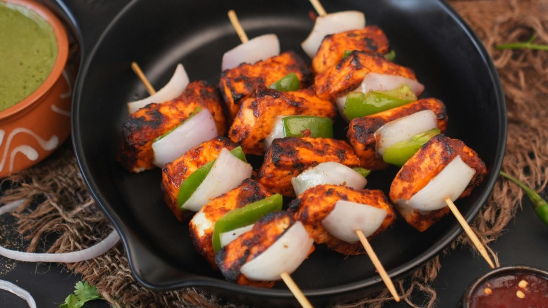 Air fried Paneer Tikka