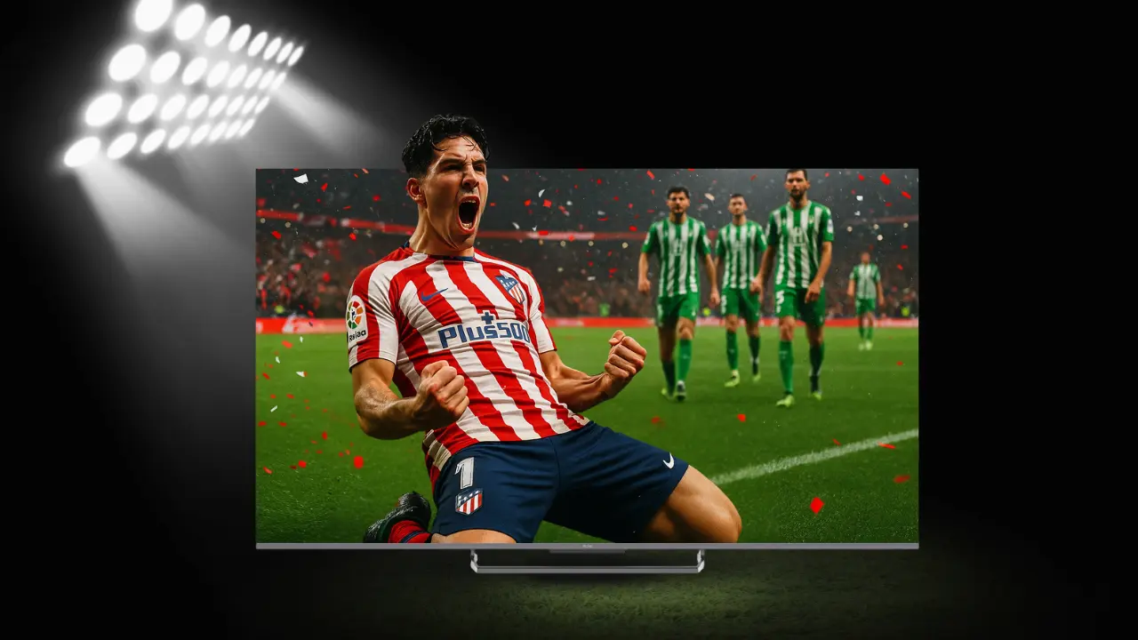 Atlético’s 2-0 Win Looked Sharper in QLED Screen