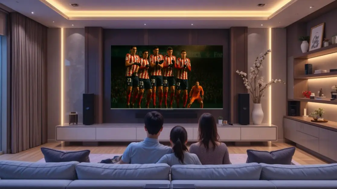 Enjoy Football match in QLED TV