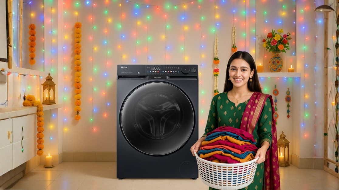 Festival Changes laundry at hom