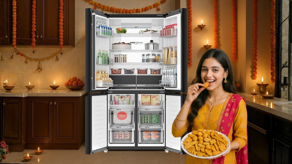 Get More storage in 4 door refrigerator this diwali