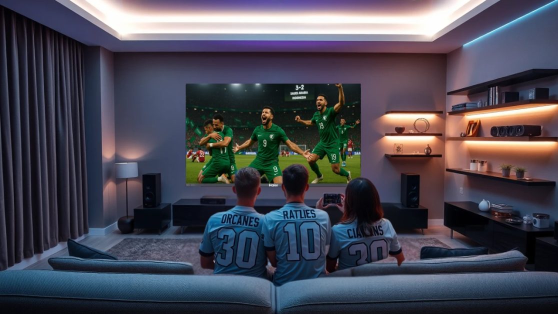 Indian families love football in Mini LED TV