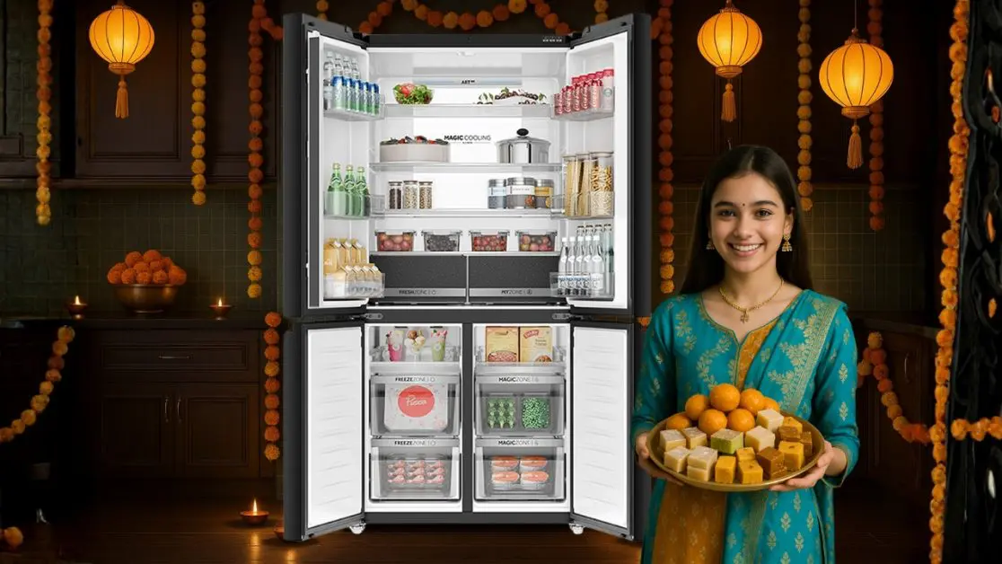 Keep Festive sweets fresh in 4 door refrigerator