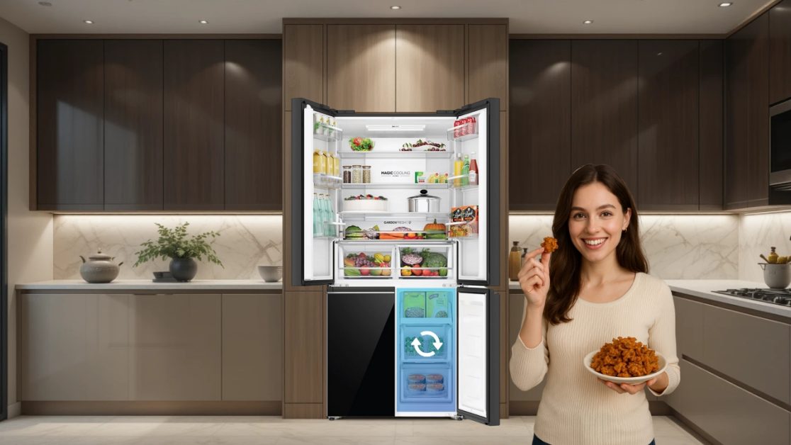 Keep Food crunchy and fresh in this refrigerator