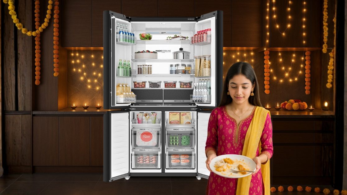 Keep leftover fresh in 4 door refrigerator
