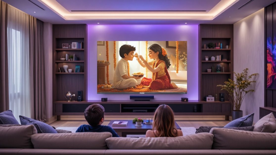 Living Room with Mini LED TV Is the New Reunion Spot