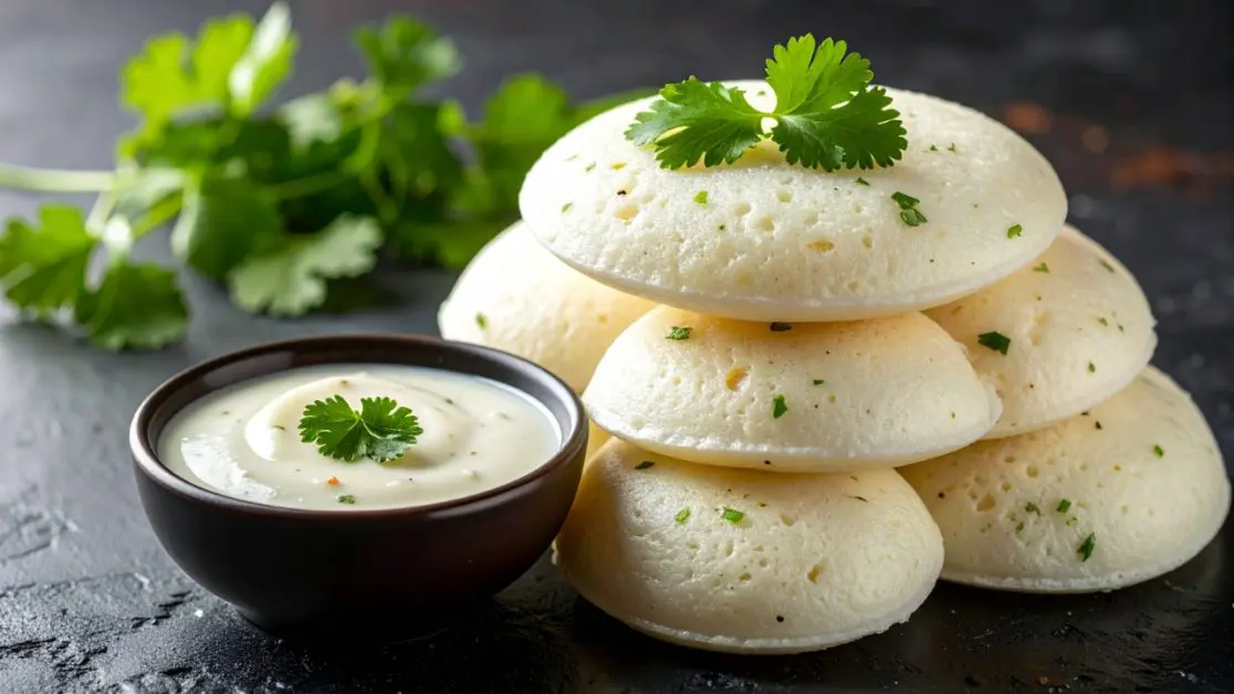 Make Suji idlis in microwave this karwa chauth