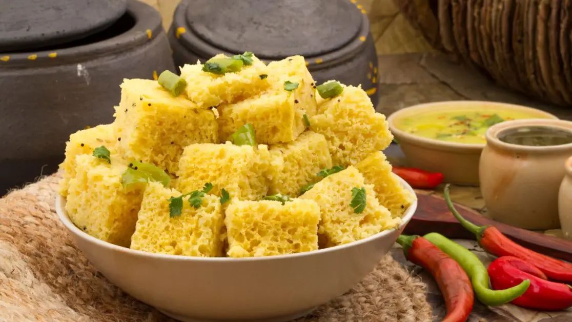 Make dhokla spongy in microwave