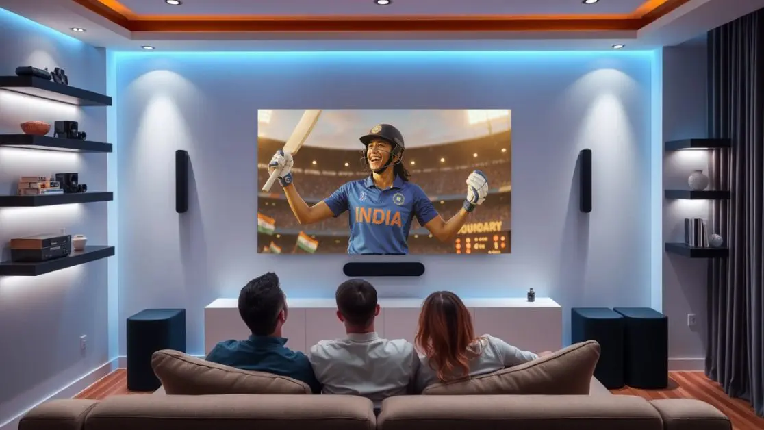 October Cricket Evening with perfect OLED TV