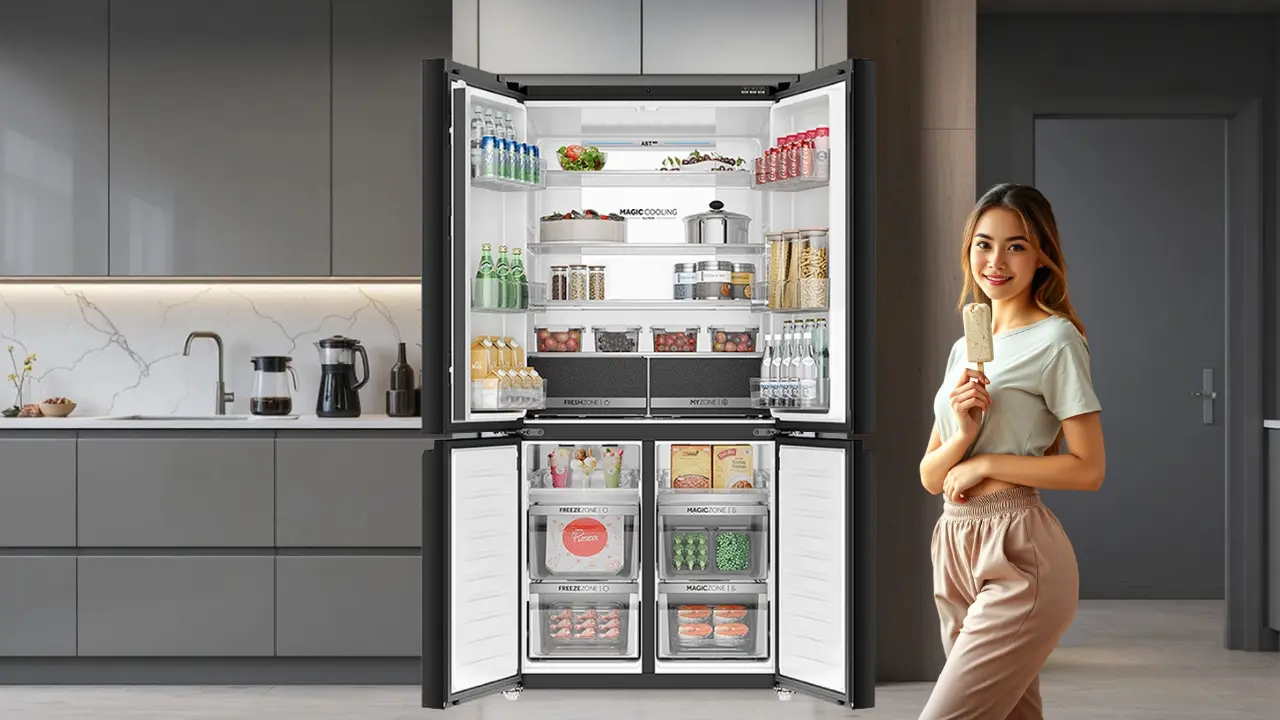 One Button That Makes Room for Ice Cream in October