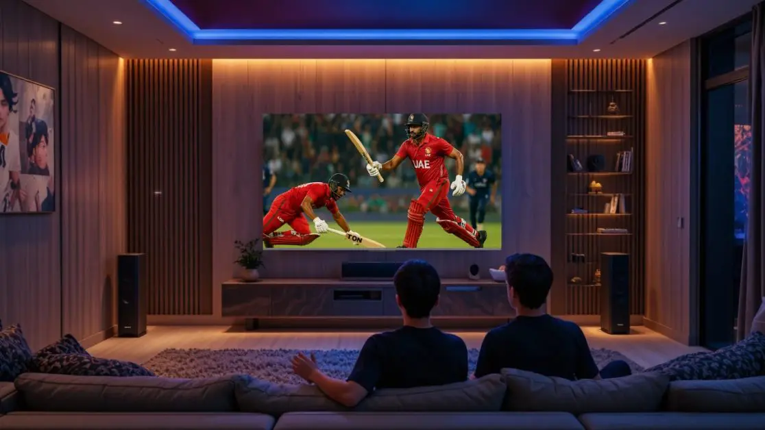 QLED TV Cinematic Side of Cricket Nights