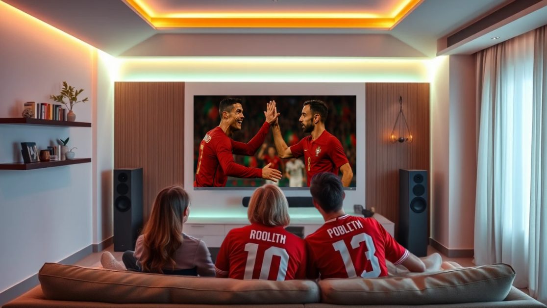 Watch Ronaldo playing matches in Mini LED TV