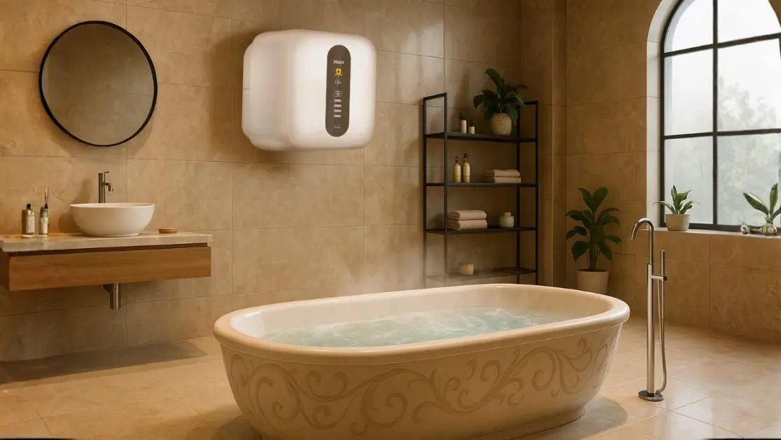 Water Heater in Bathroom as a Climate Classroom