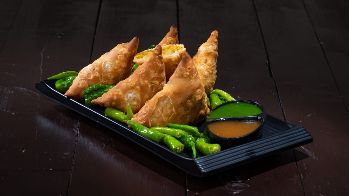 air-fried samosas