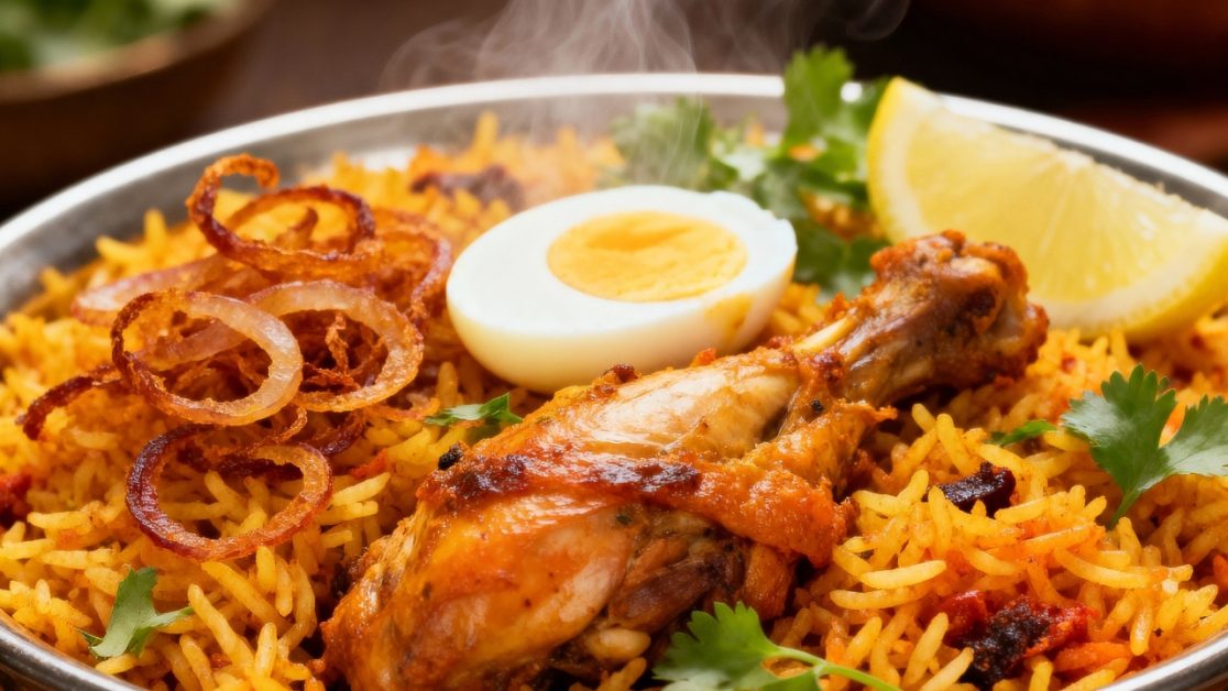 Biryani arrives