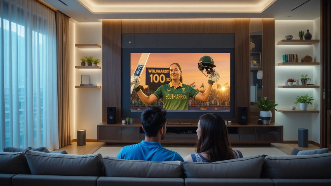 Cricket match turned into a festival with Mini LED TV