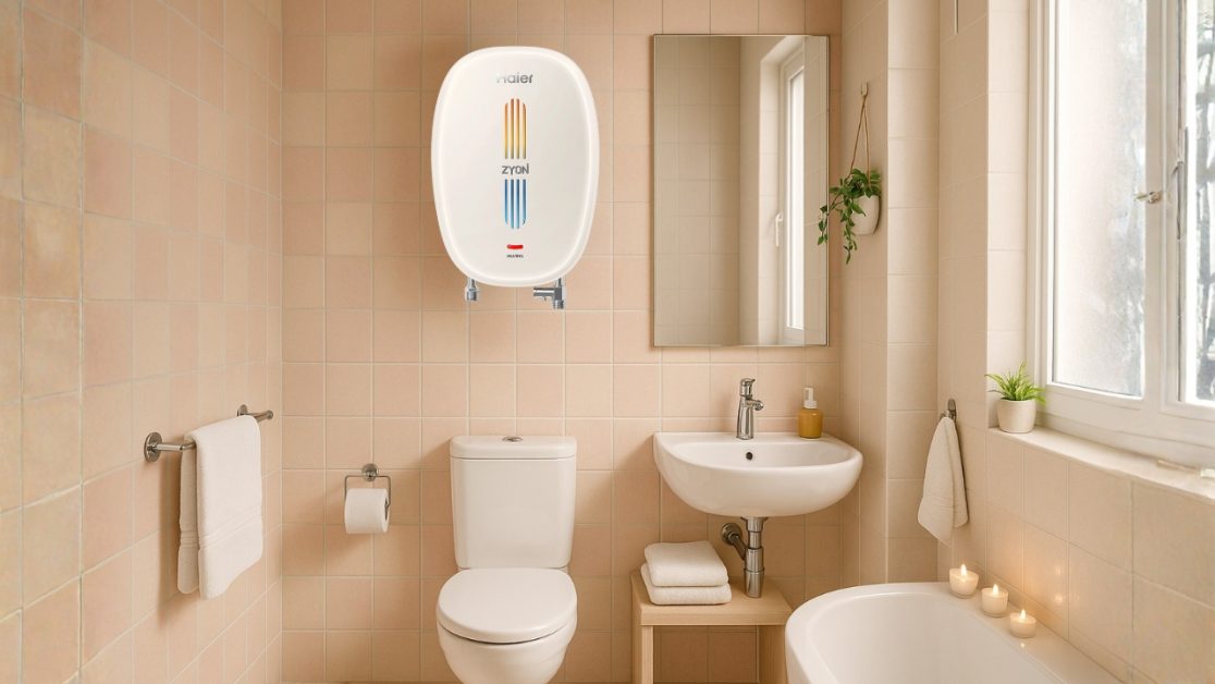 Instant Water Heater is perfect for small bathroom