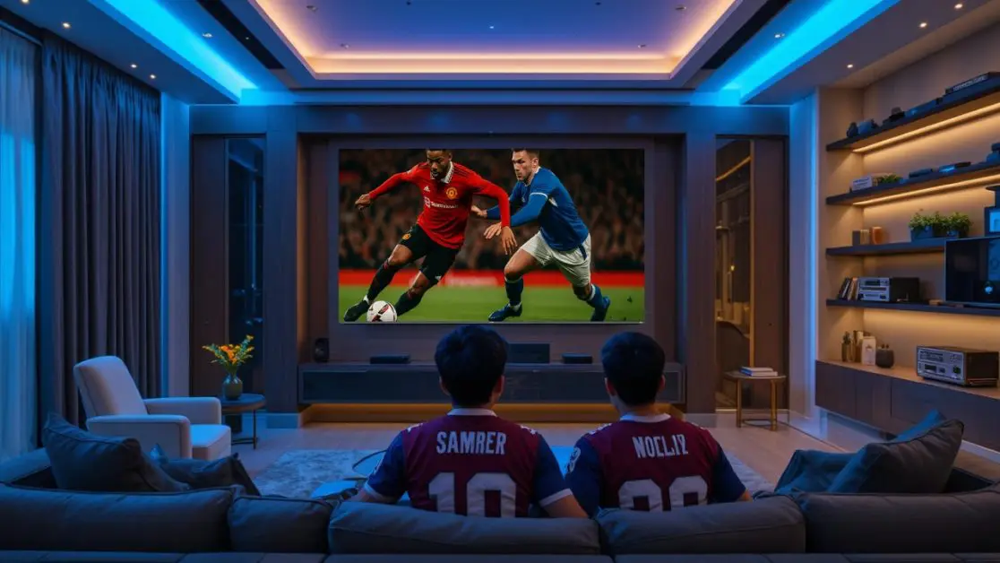 Living room becomes a stadium corner with Mini LED TV
