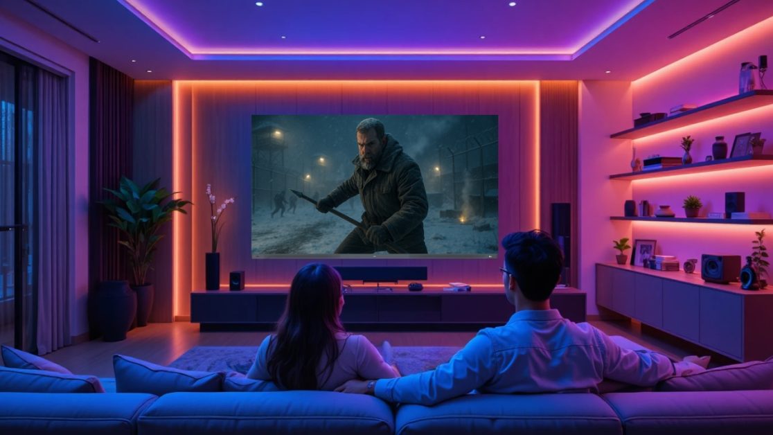 Motion feels clean even in fast action with Mini LED TV
