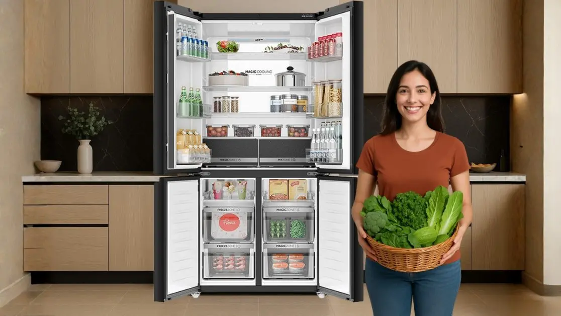 Refrigerator keeps vegetables fresh this winter