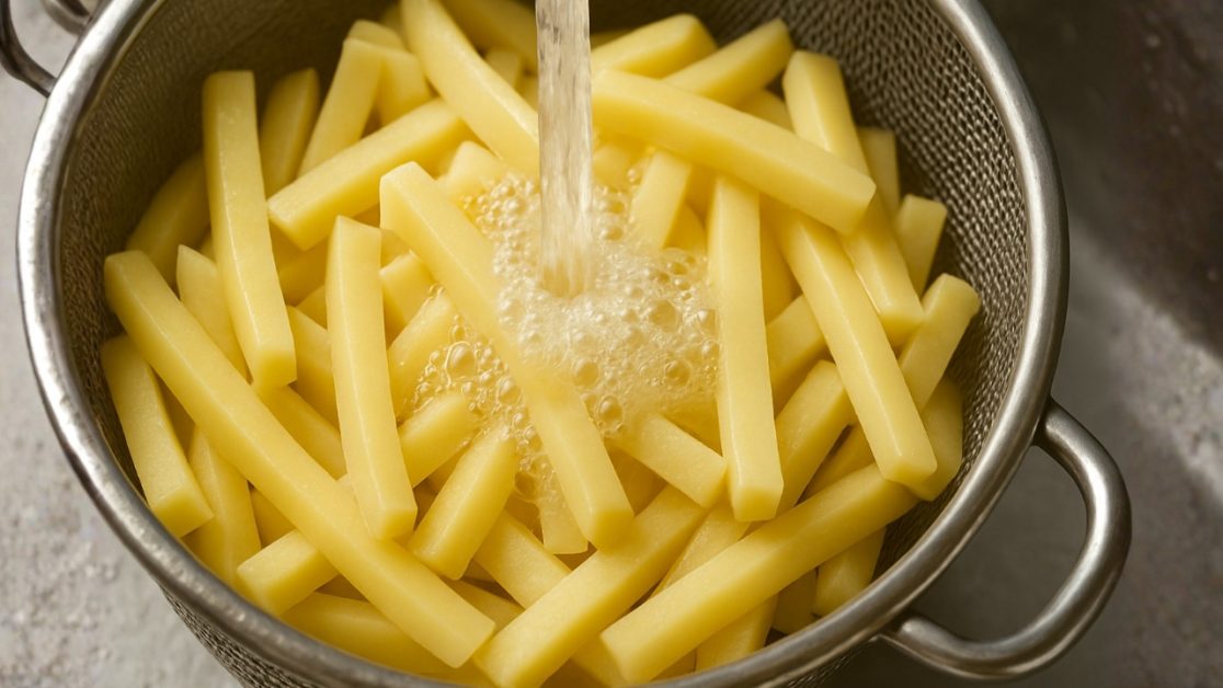 Soak fries water