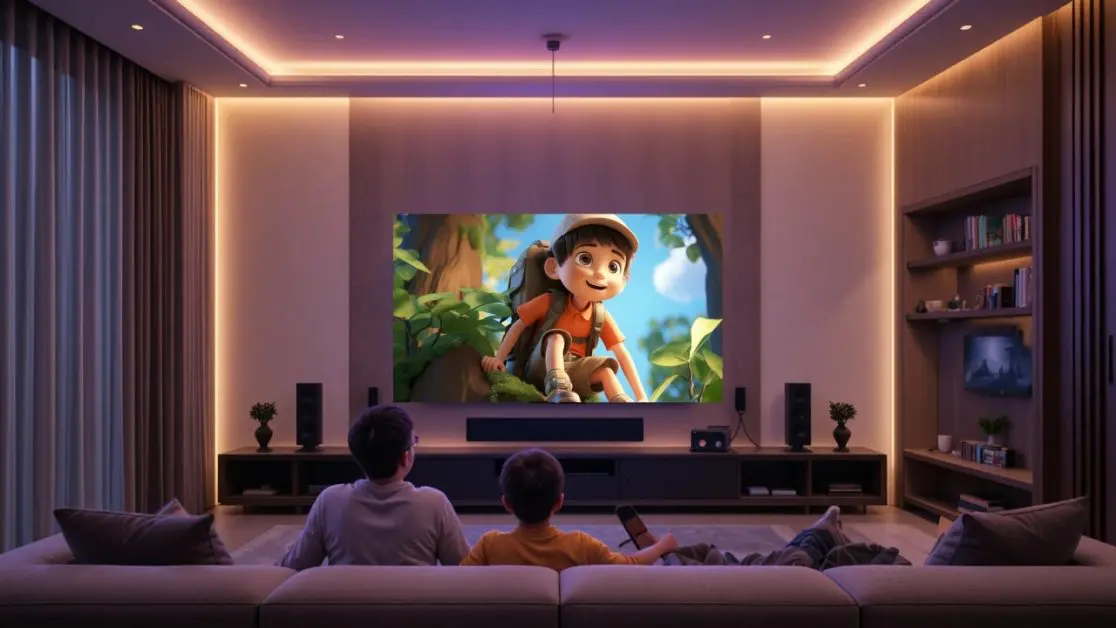 Watch old cartoons in OLED TV