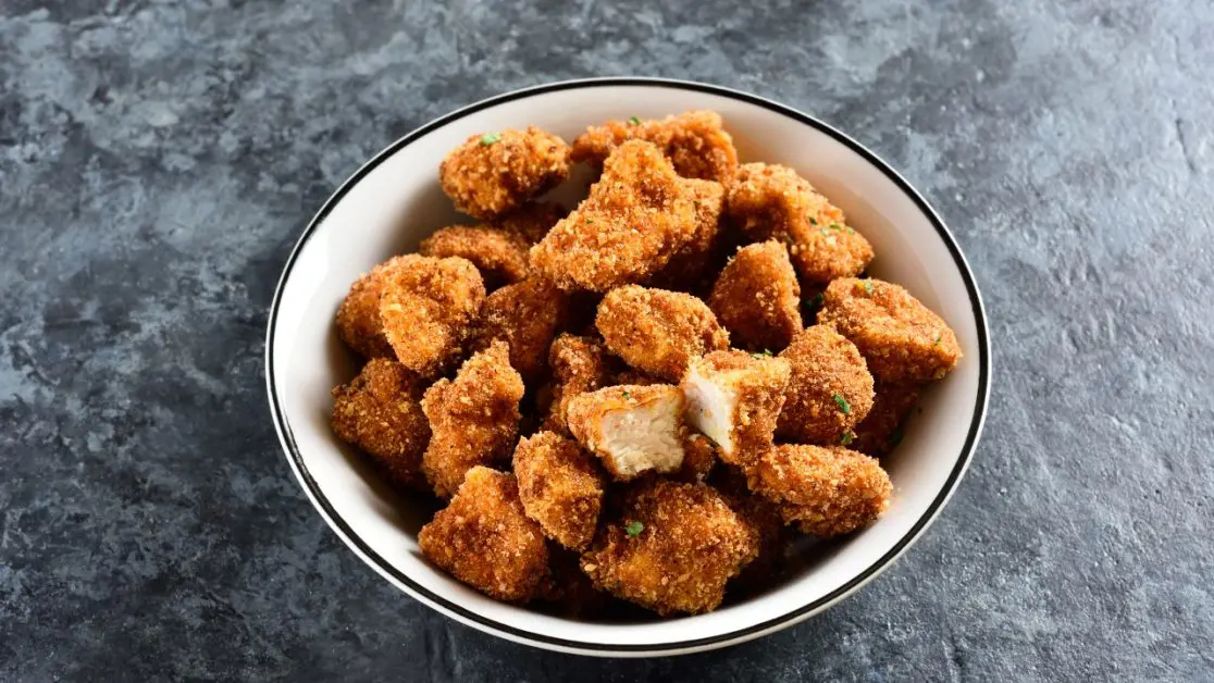 Air fried crisp paneer bites