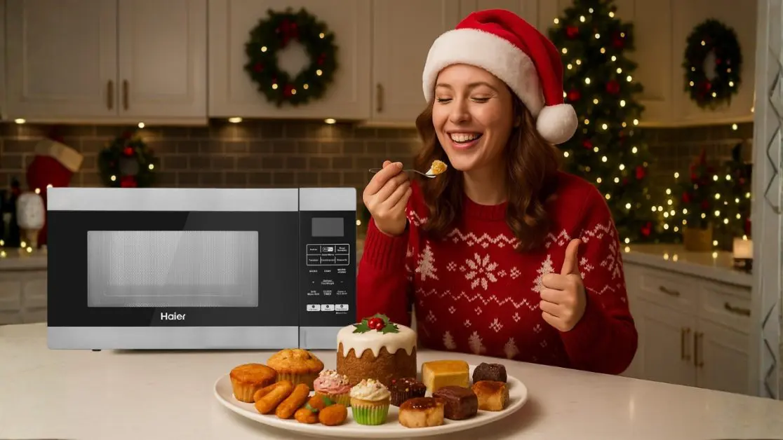 Bake a Small Christmas Cake in a Convection Microwave