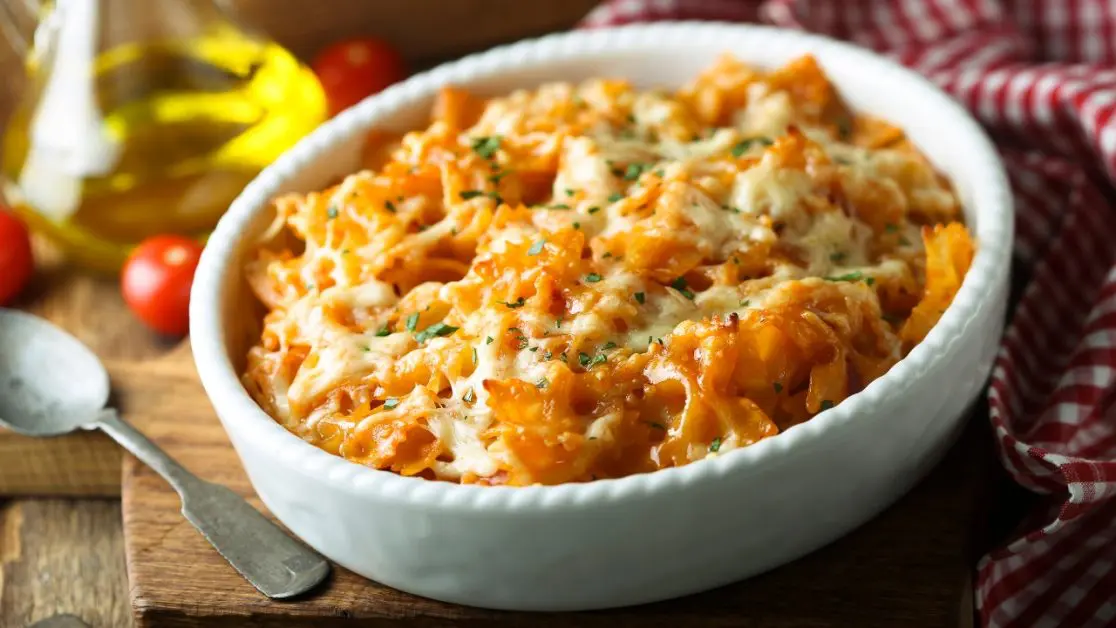 Baked vegetables with cheese and herbs