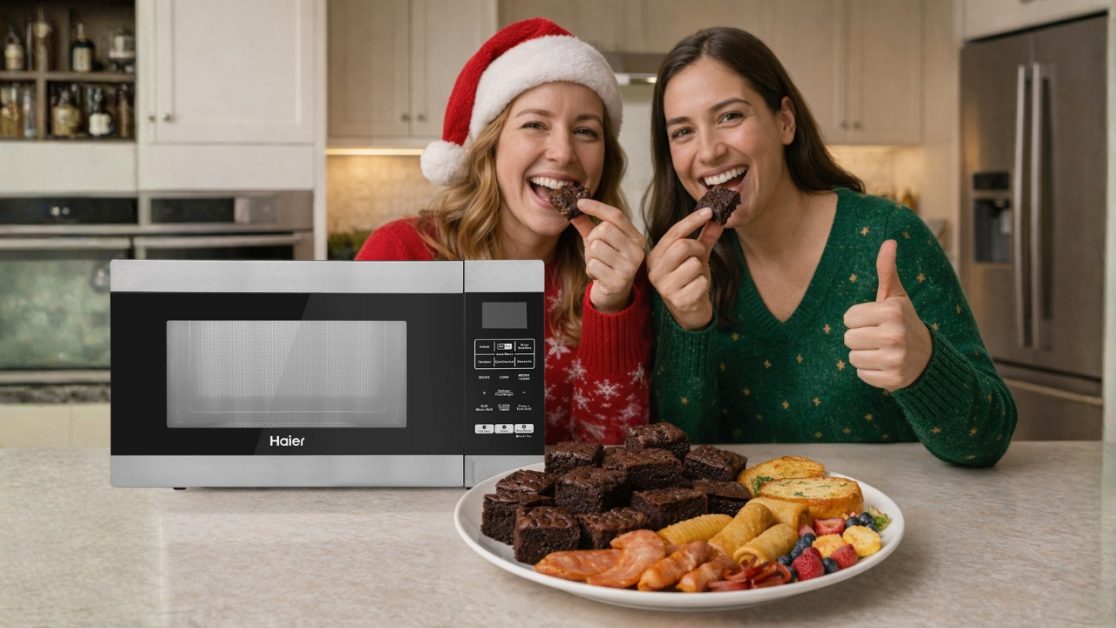 Christmas cooking with perfect microwave
