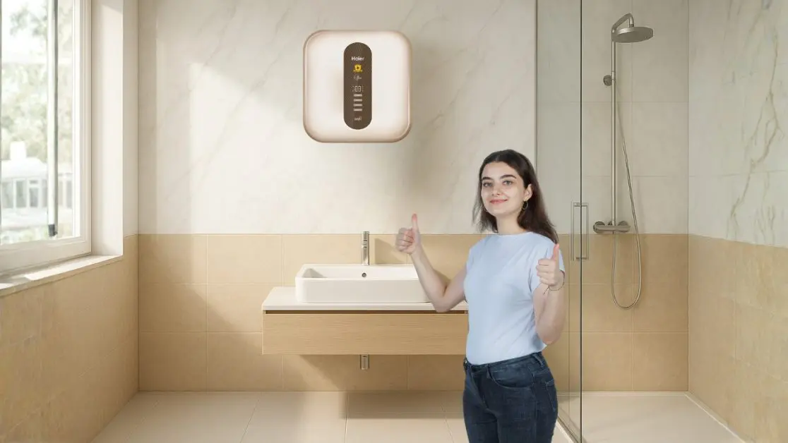 December Bathroom Upgrade with Smart Water Heater