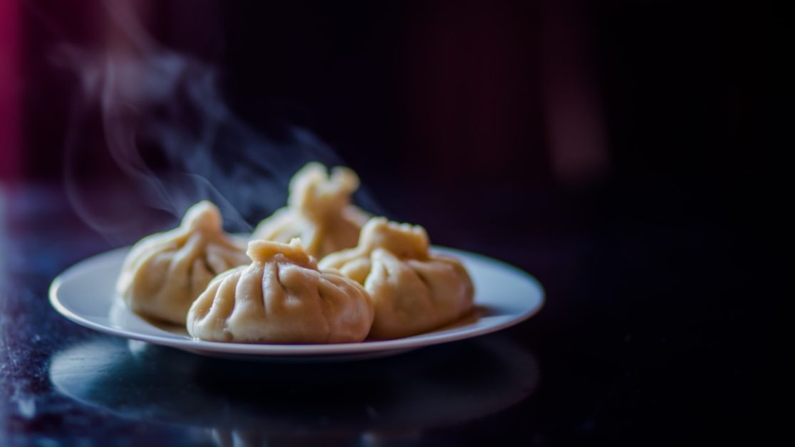 Defrost momos in microwave