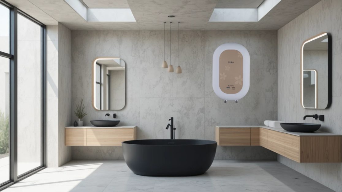 Enjoy hot water shower this winter